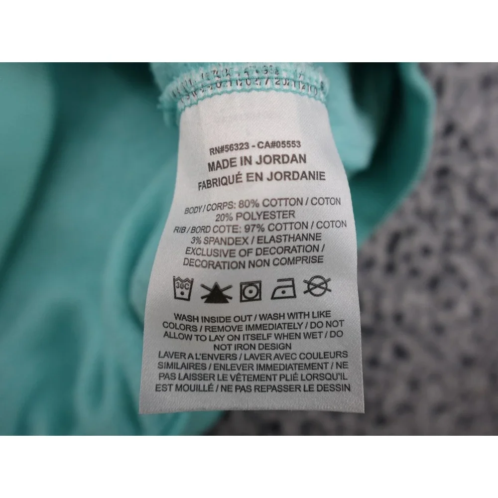 Nike Hoodie Boys Large L Teal Green Good Graphic Logo‎ Pullover FD2988-300